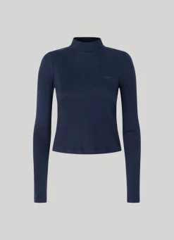 Women Pepe Jeans Ribbed Long-Sleeve T-Shirt