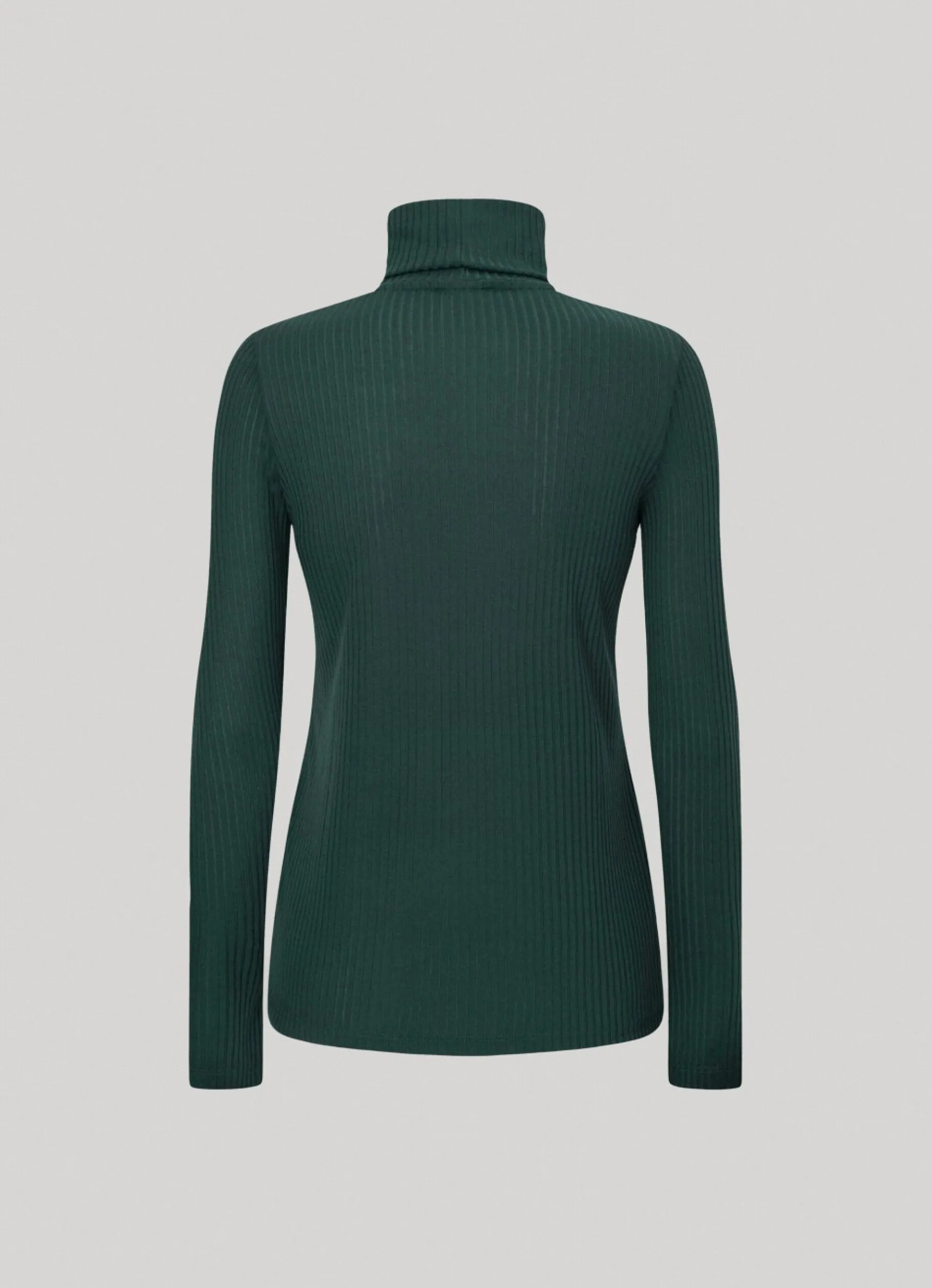 Women Pepe Jeans Ribbed Turtleneck Long Sleeve T-Shirt