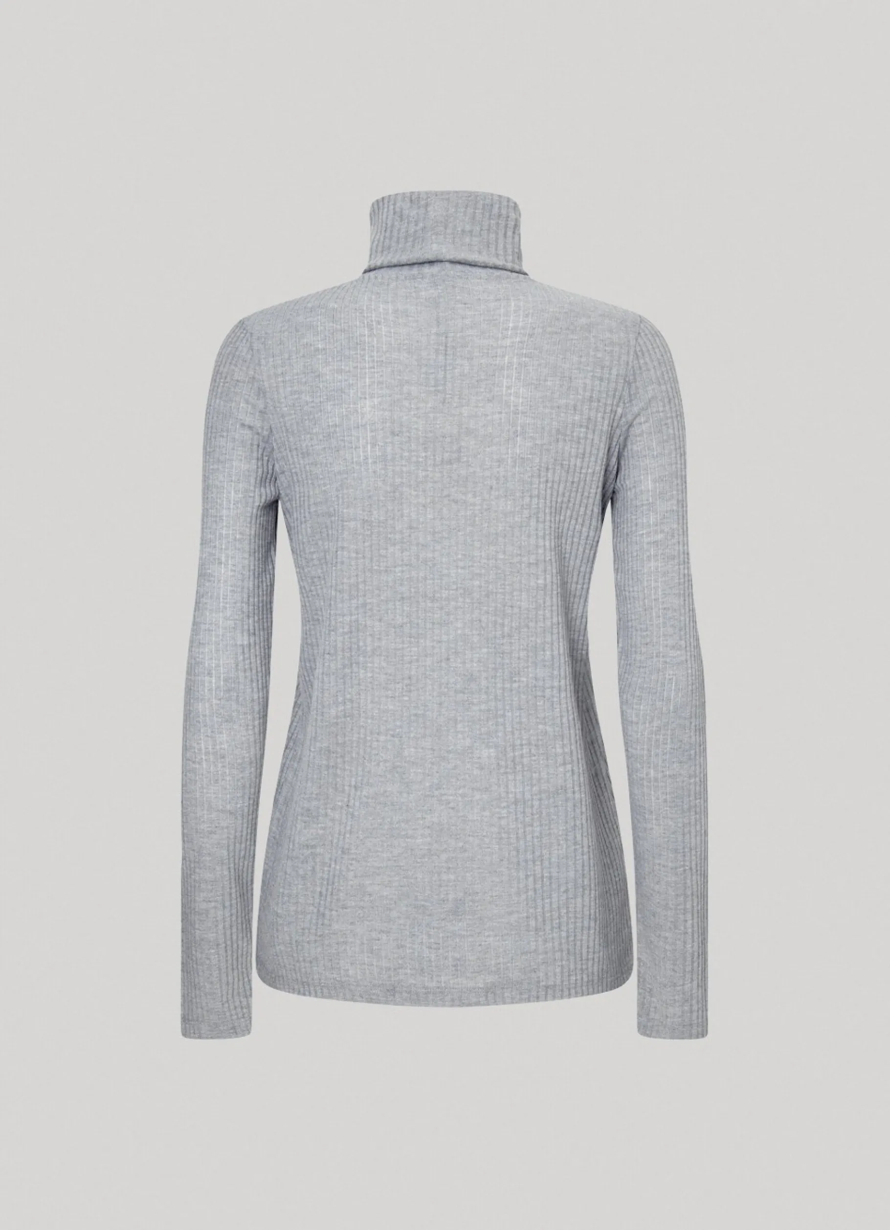 Women Pepe Jeans Ribbed Turtleneck Long Sleeve T-Shirt