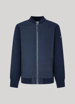 Men Pepe Jeans Round Neck Hybrid Jacket