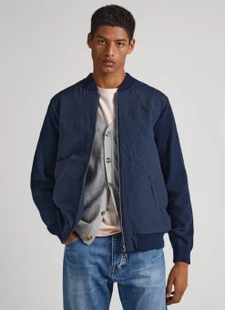 Men Pepe Jeans Round Neck Hybrid Jacket