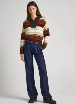 Women Pepe Jeans Rowan Straight Fit Mid-Rise Jeans