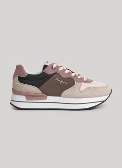Women Pepe Jeans Rusper Queen Combined Trainers