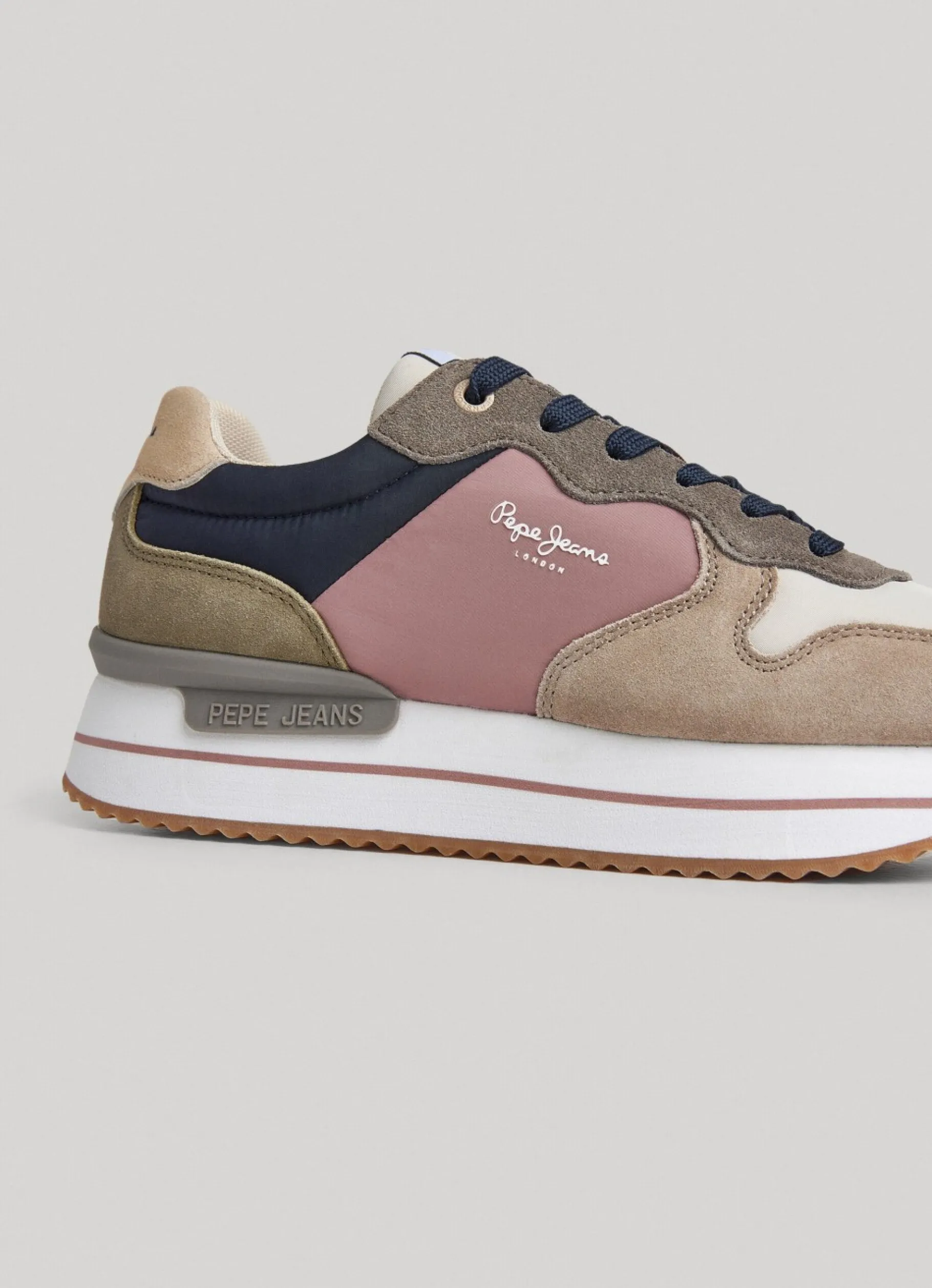 Women Pepe Jeans Rusper Queen Combined Trainers