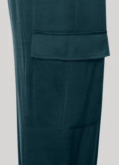 Women Pepe Jeans Satin Cargo Trousers