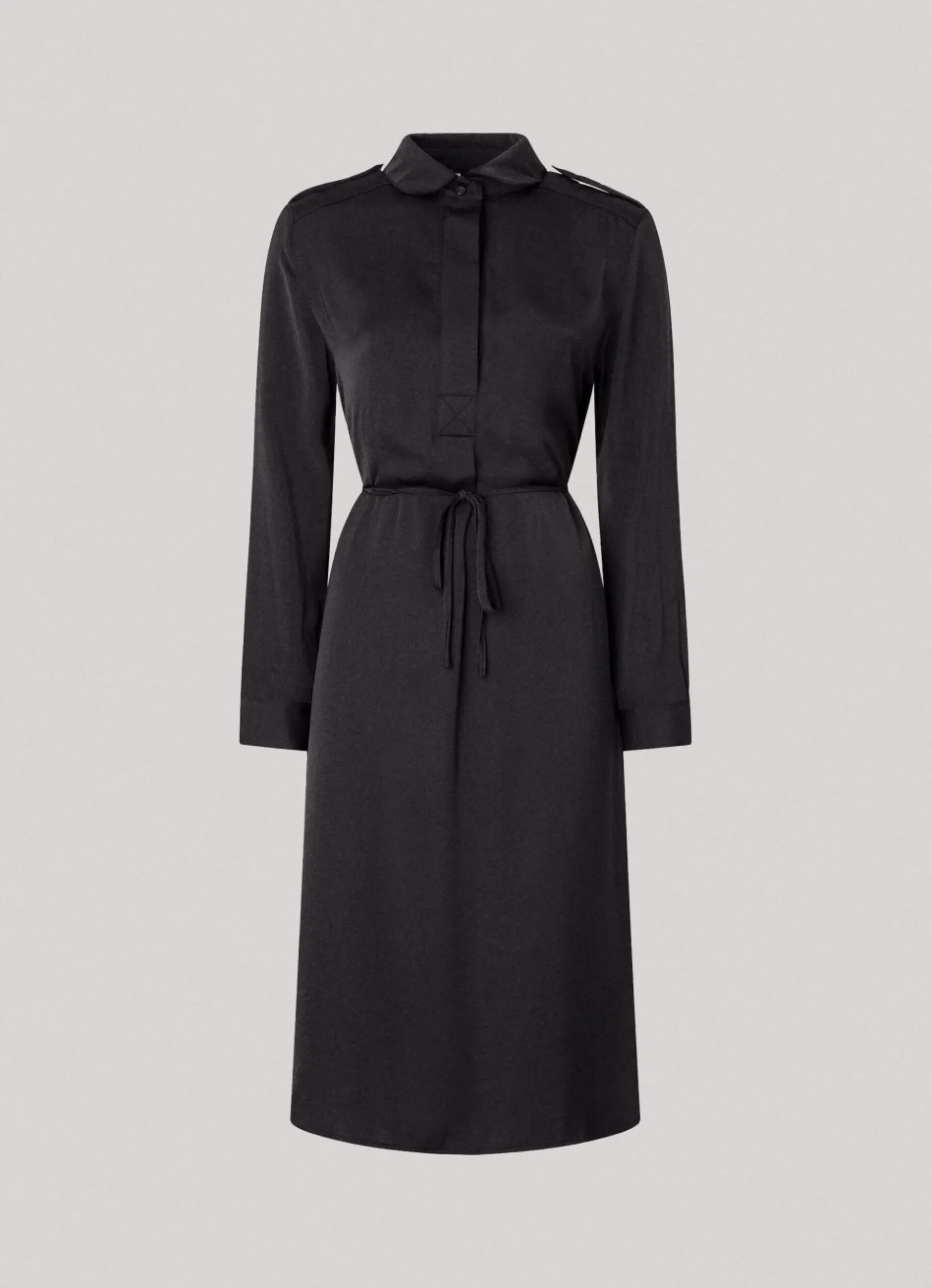 Women Pepe Jeans Satin Shirt Dress