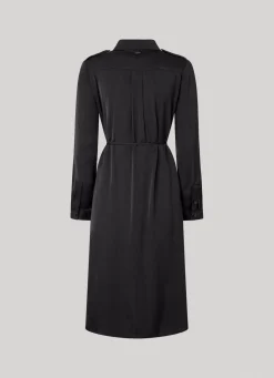 Women Pepe Jeans Satin Shirt Dress