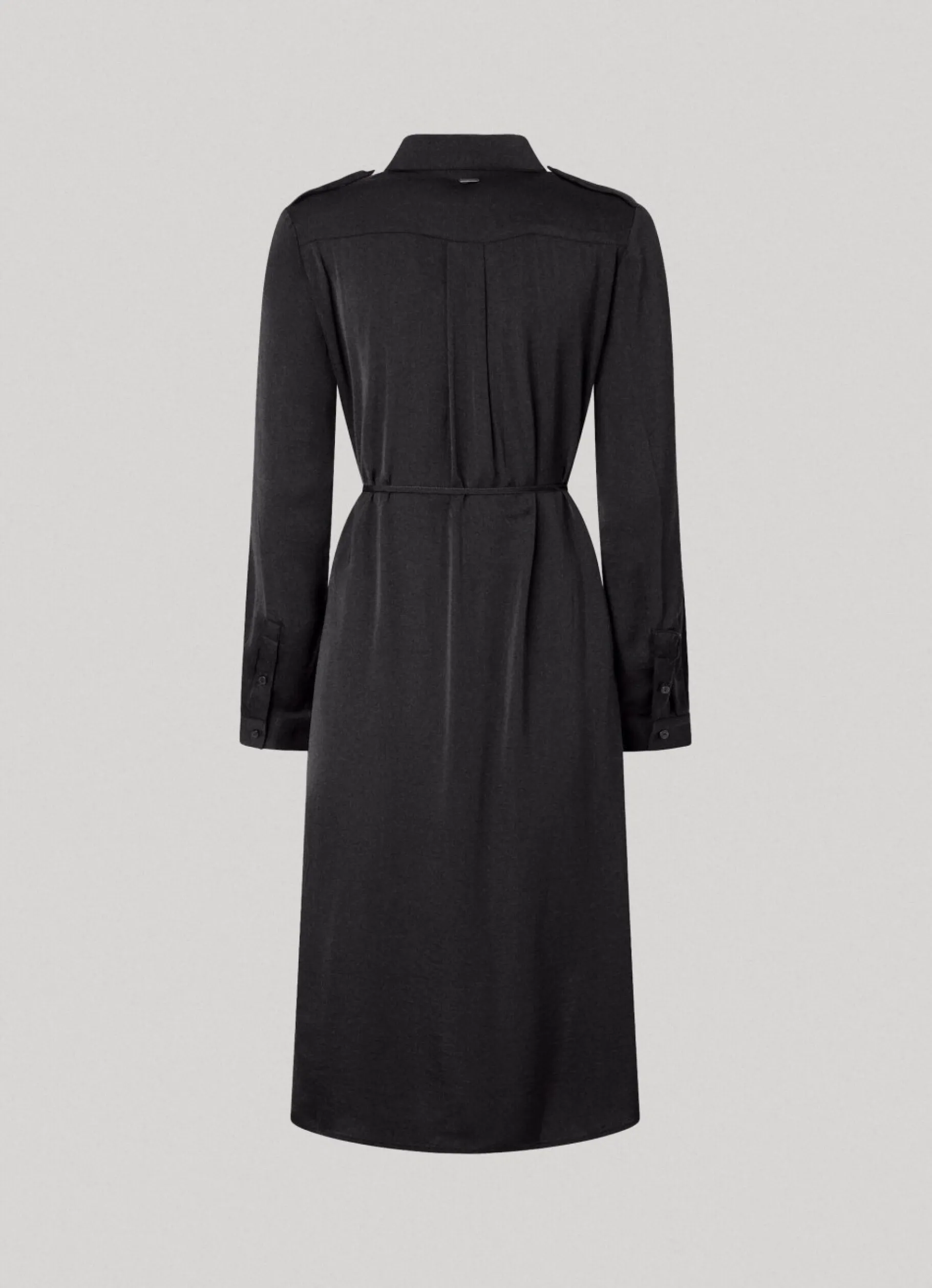 Women Pepe Jeans Satin Shirt Dress