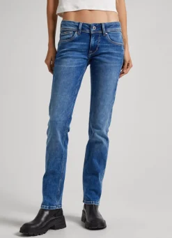 Women Pepe Jeans Saturn Regular Fit Mid-Rise Jeans