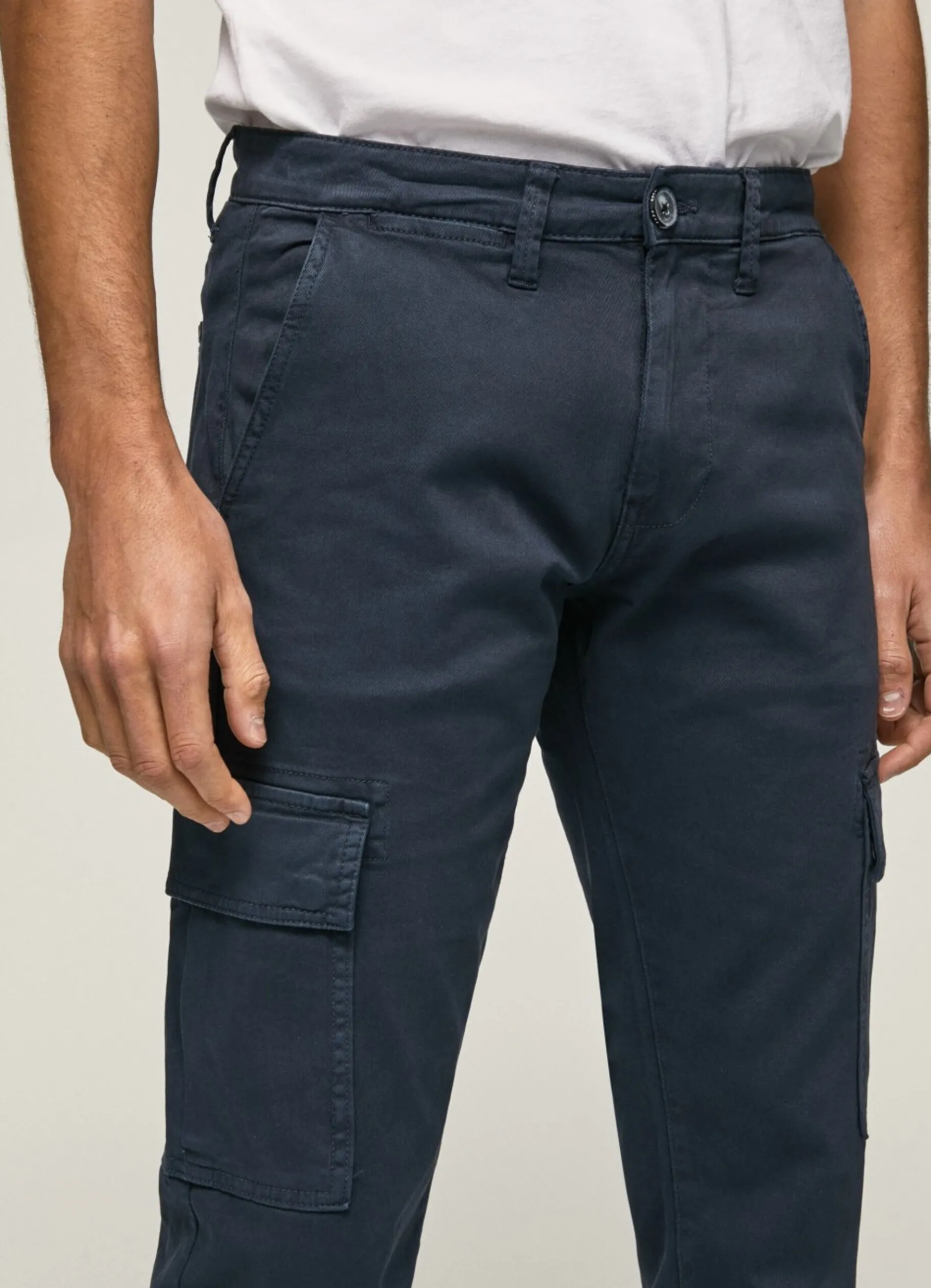Men Pepe Jeans Sean Regular Fit Chino Trousers