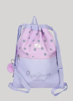 Girl Pepe Jeans Sequin Logo Casual Gym Sac