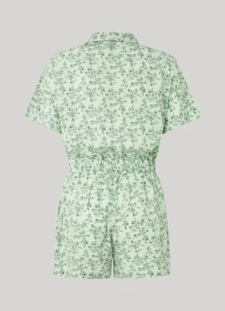 Women Pepe Jeans Short Floral Print Jumpsuit