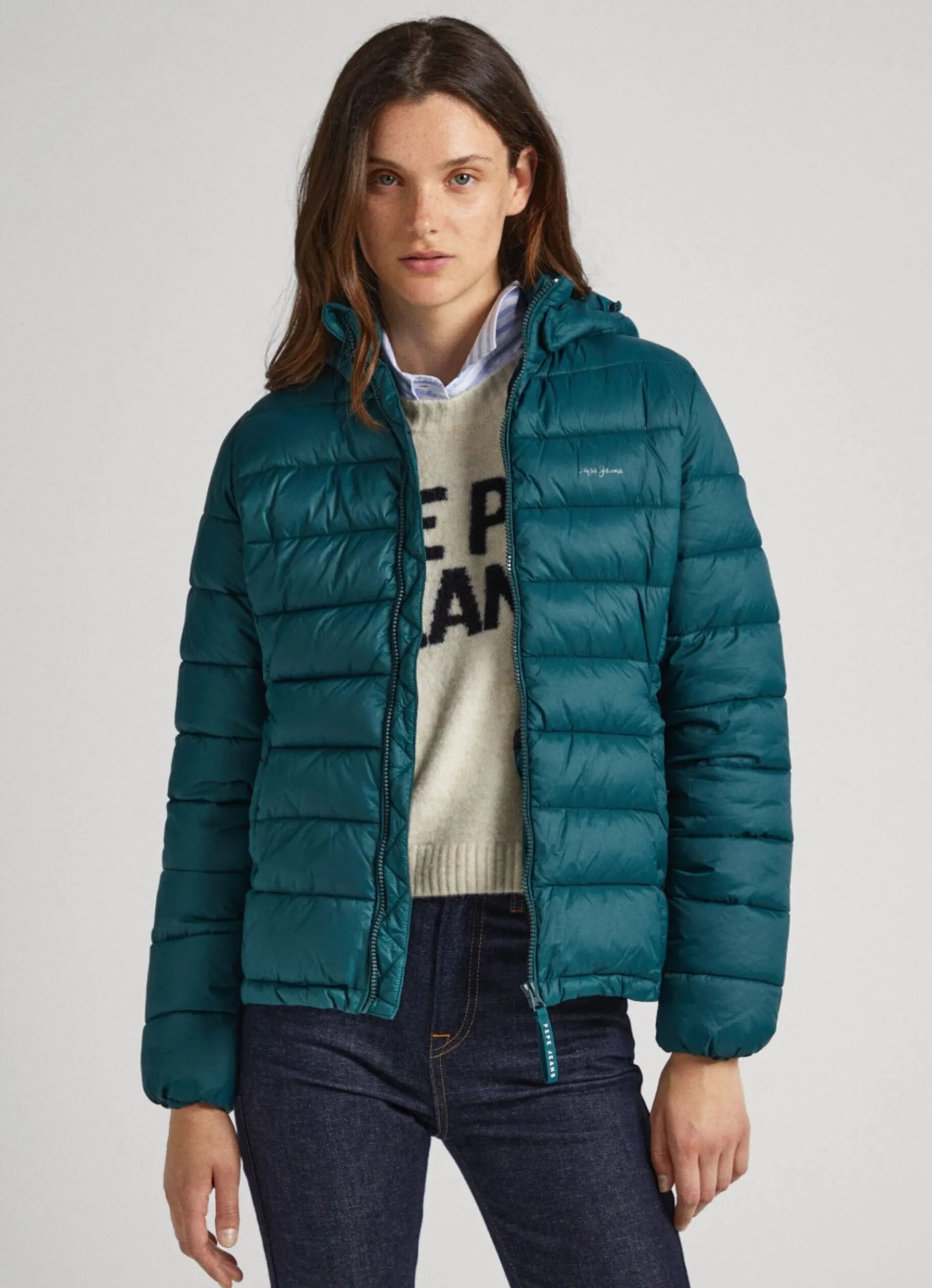 Women Pepe Jeans Short Puffer Jacket