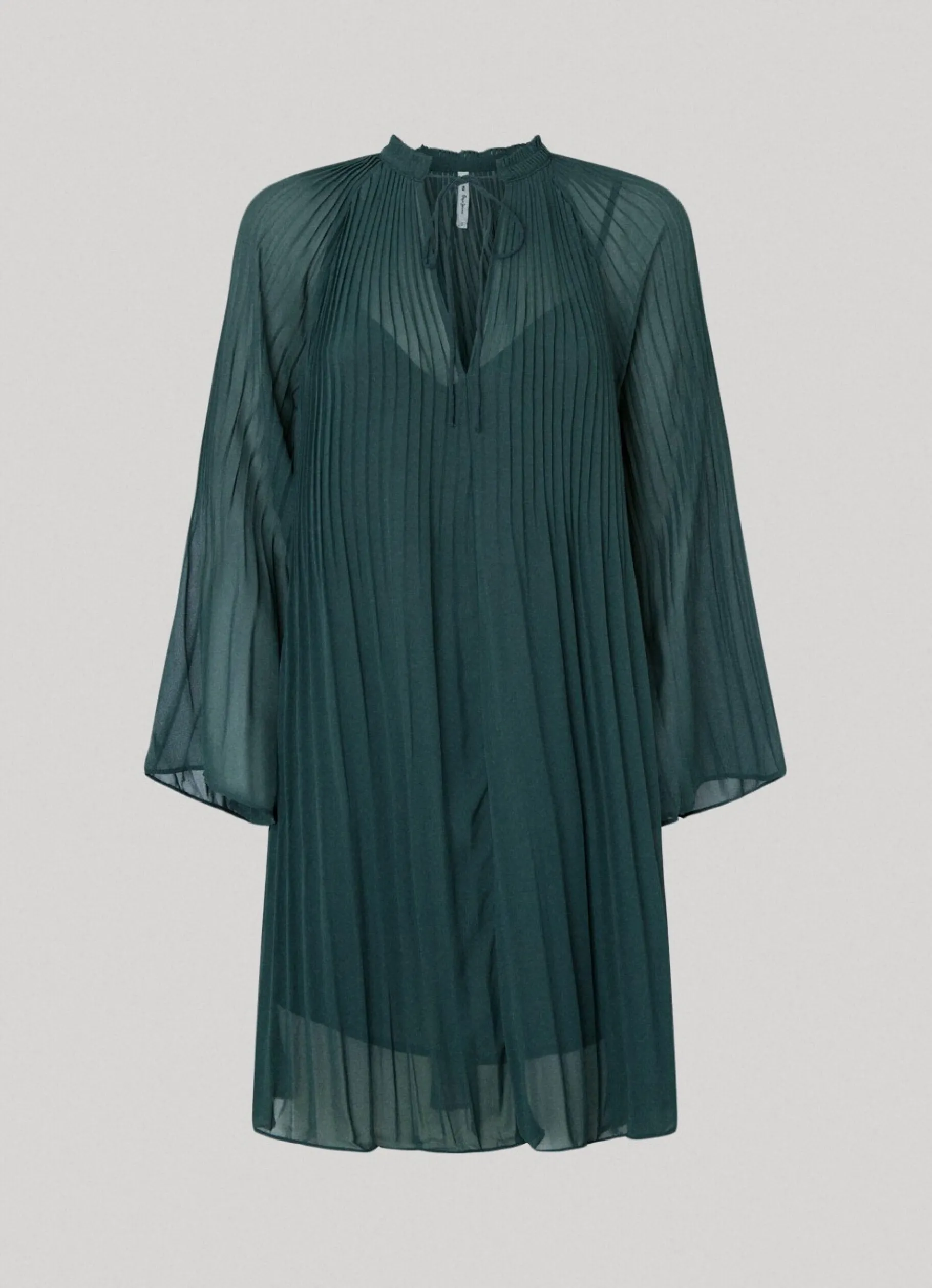 Women Pepe Jeans Short Semi-Sheer Dress