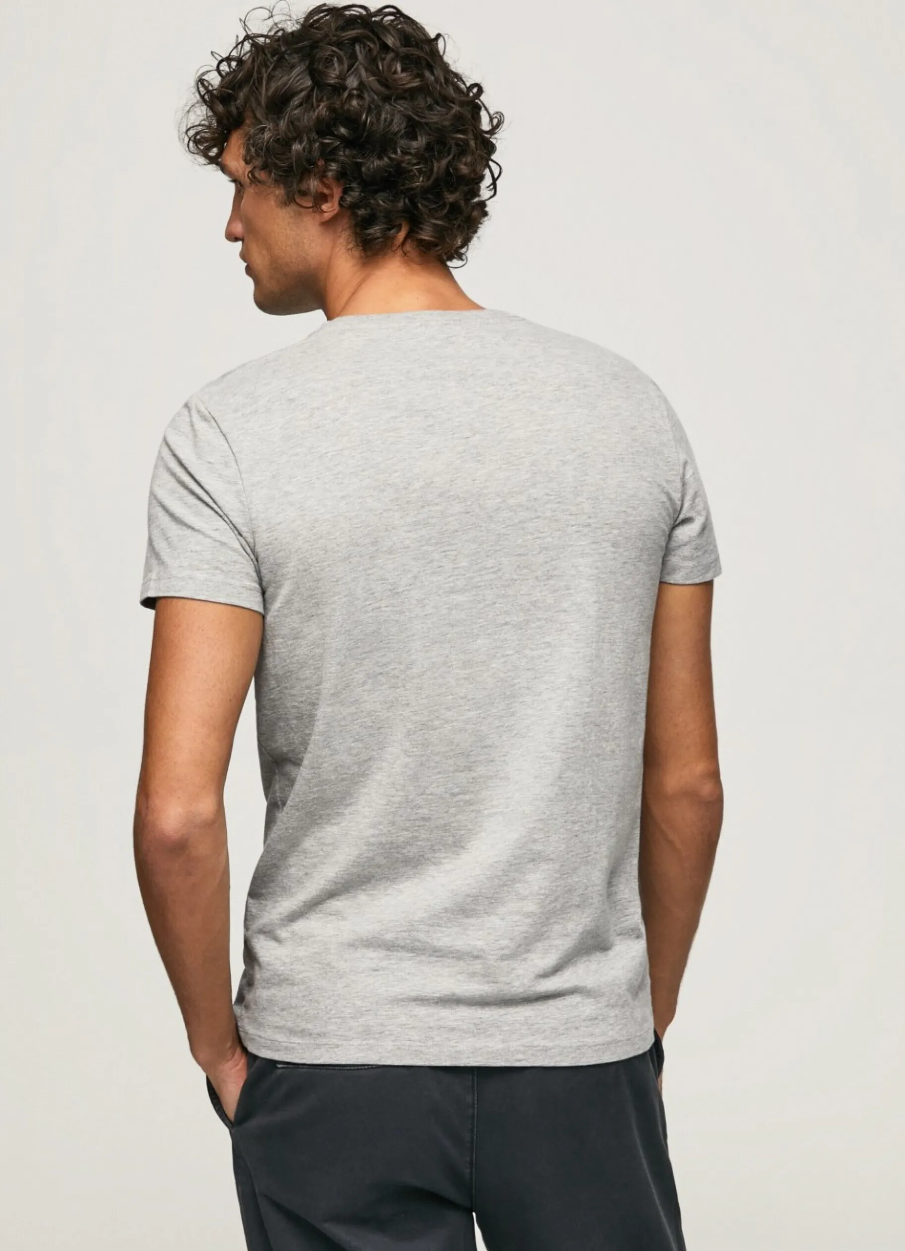 Men Pepe Jeans Short-Sleeved Cotton T-Shirt