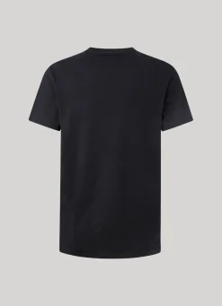 Men Pepe Jeans Short-Sleeved Cotton T-Shirt