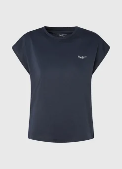 Women Pepe Jeans Sleeveless T-Shirt With Printed Logo