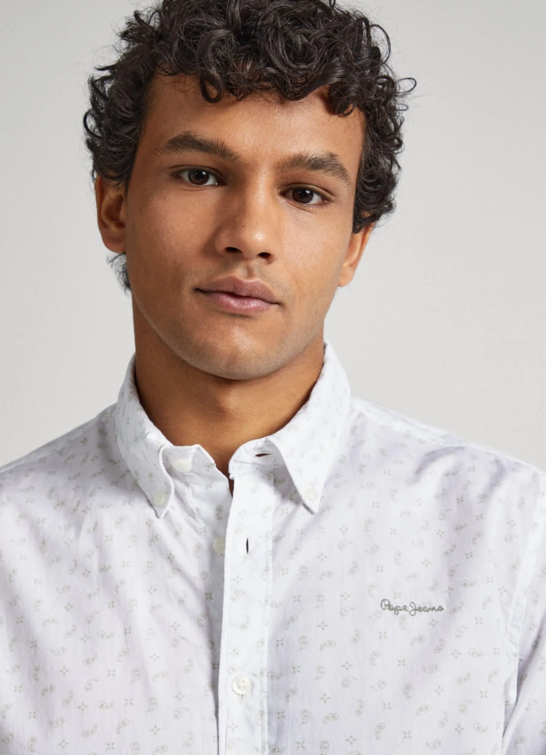 Men Pepe Jeans Slim Fit Poplin Shirt