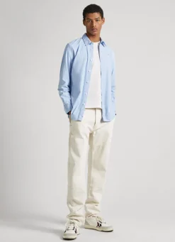 Men Pepe Jeans Slim Fit Poplin Shirt
