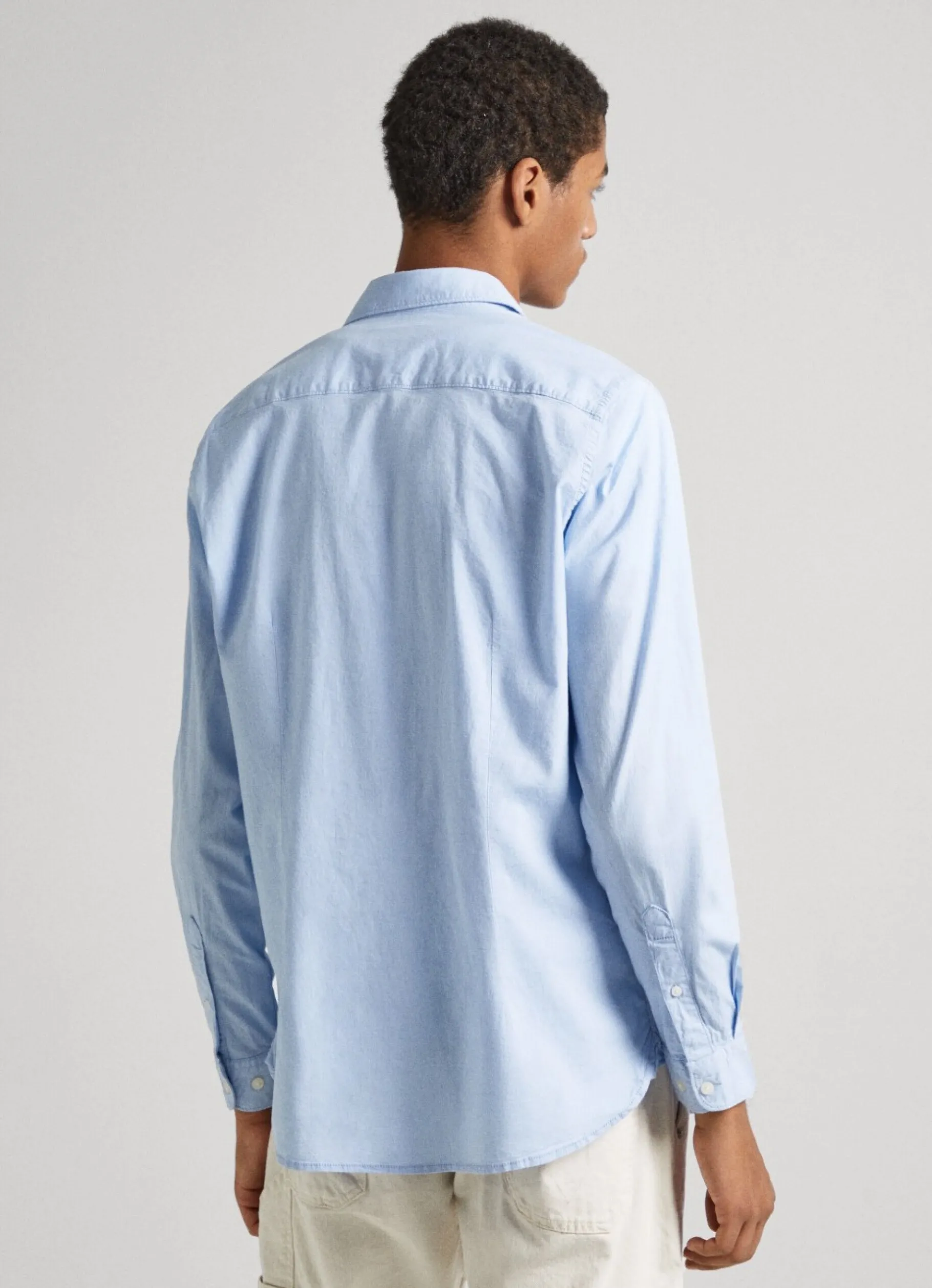 Men Pepe Jeans Slim Fit Poplin Shirt