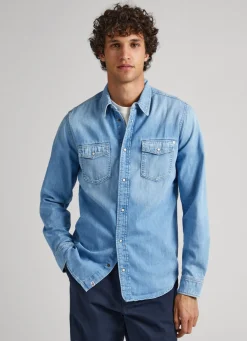 Men Pepe Jeans Slim Fit Shirt
