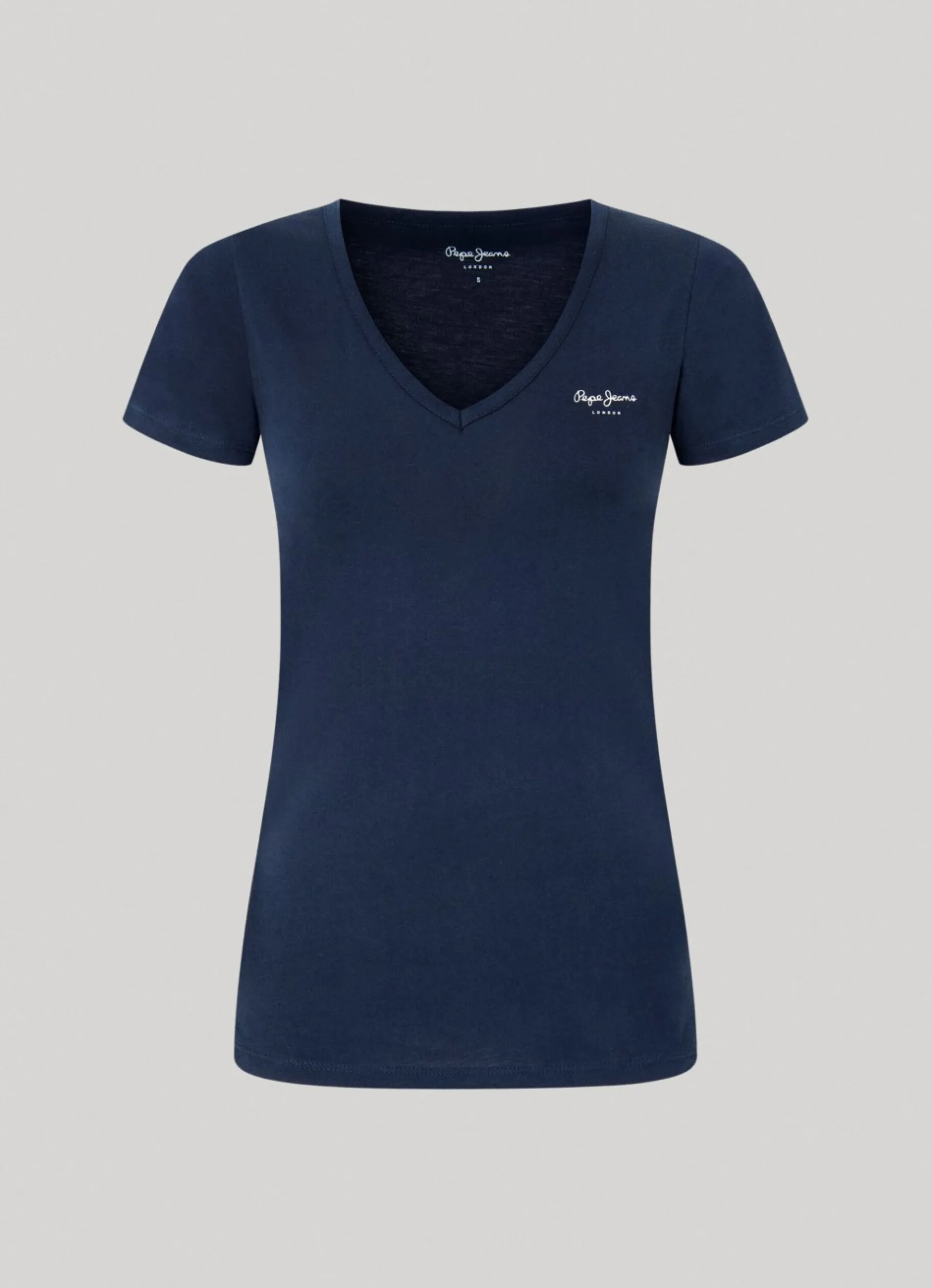 Women Pepe Jeans Slim Fit V-Neck T-Shirt