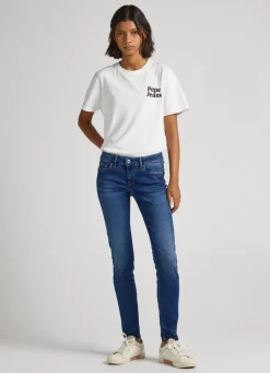 Women Pepe Jeans Soho Mid-Rise Skinny Jeans