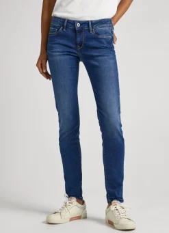 Women Pepe Jeans Soho Mid-Rise Skinny Jeans
