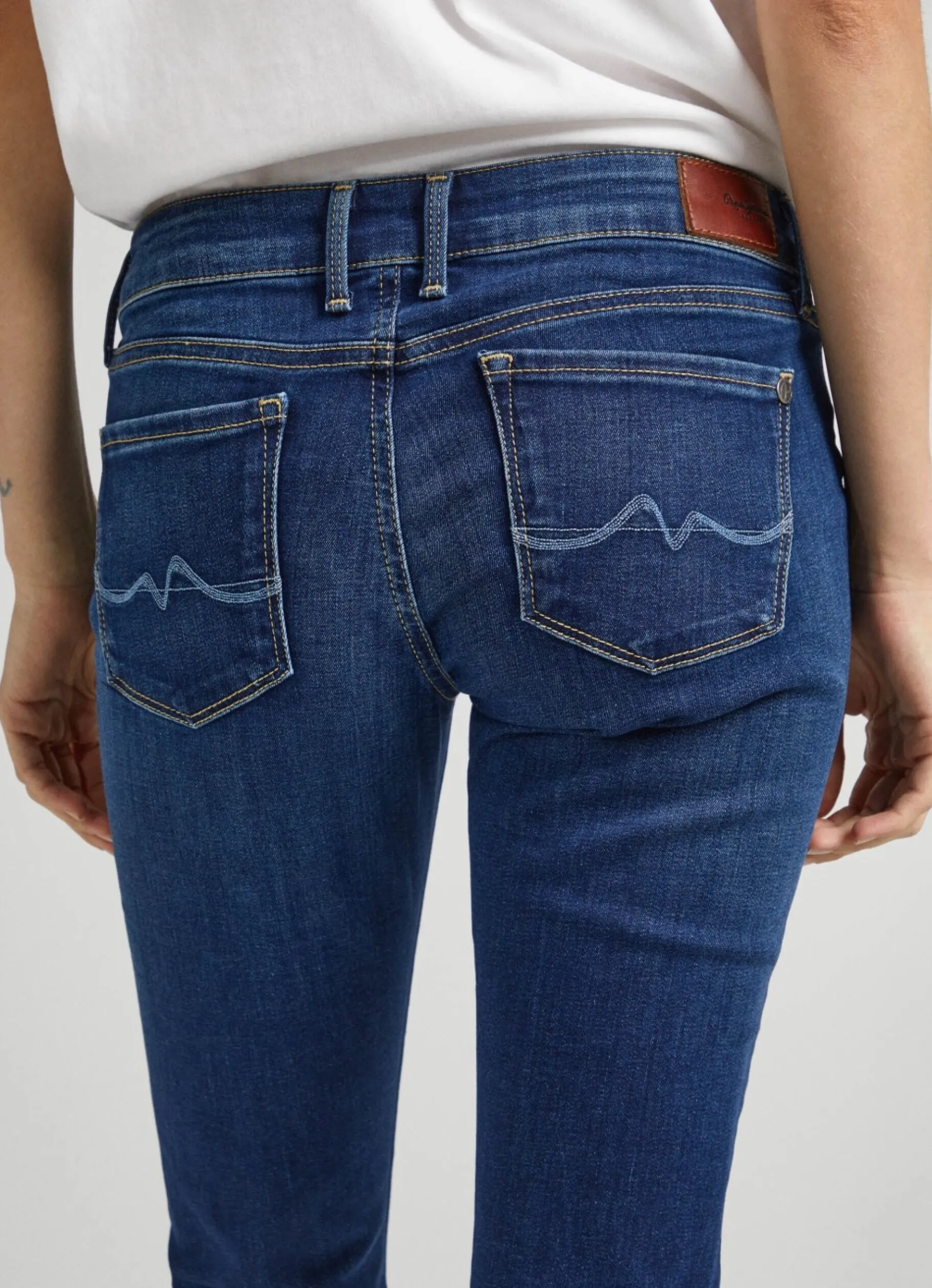 Women Pepe Jeans Soho Mid-Rise Skinny Jeans