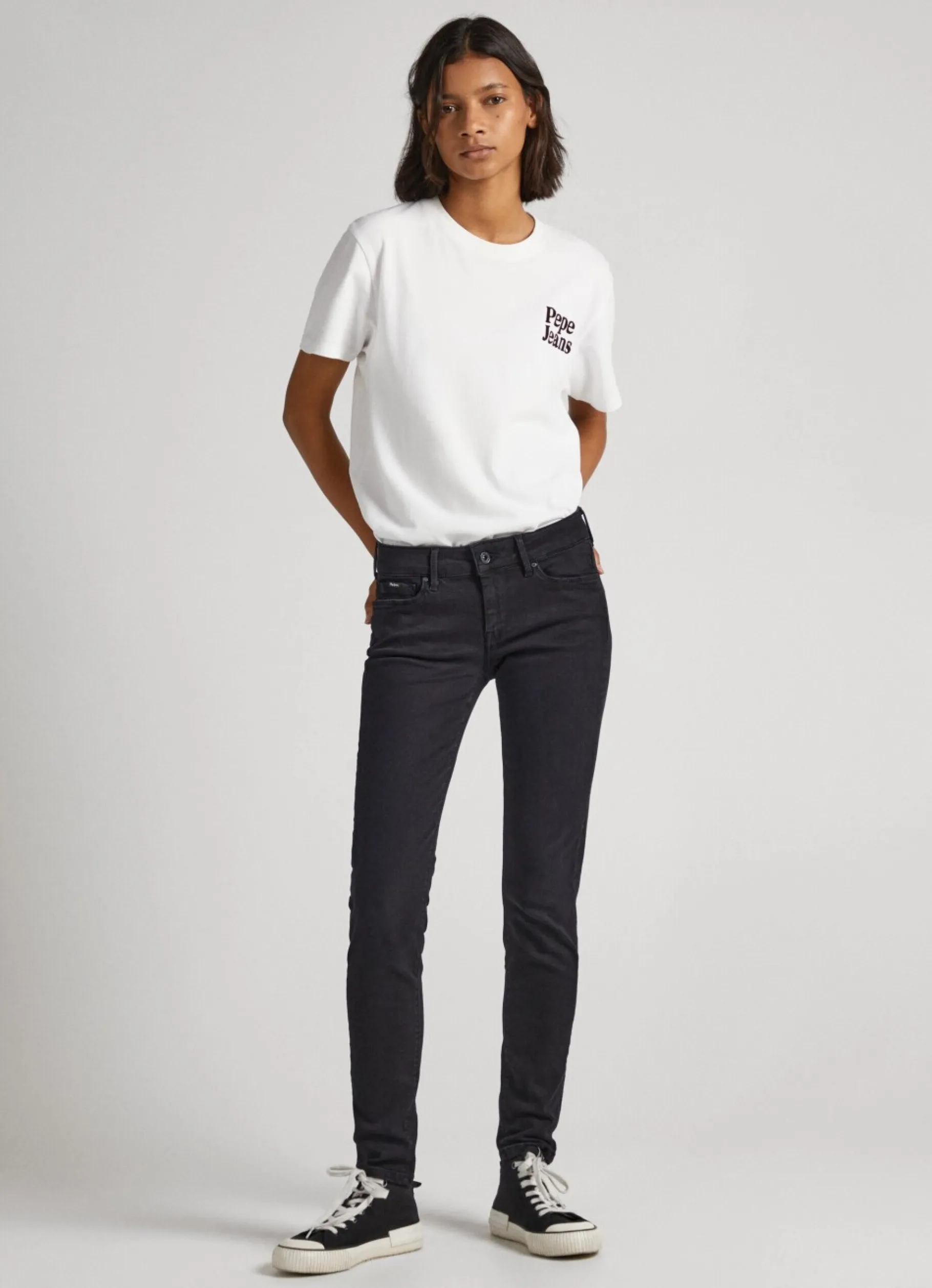 Women Pepe Jeans Soho Mid-Rise Skinny Jeans