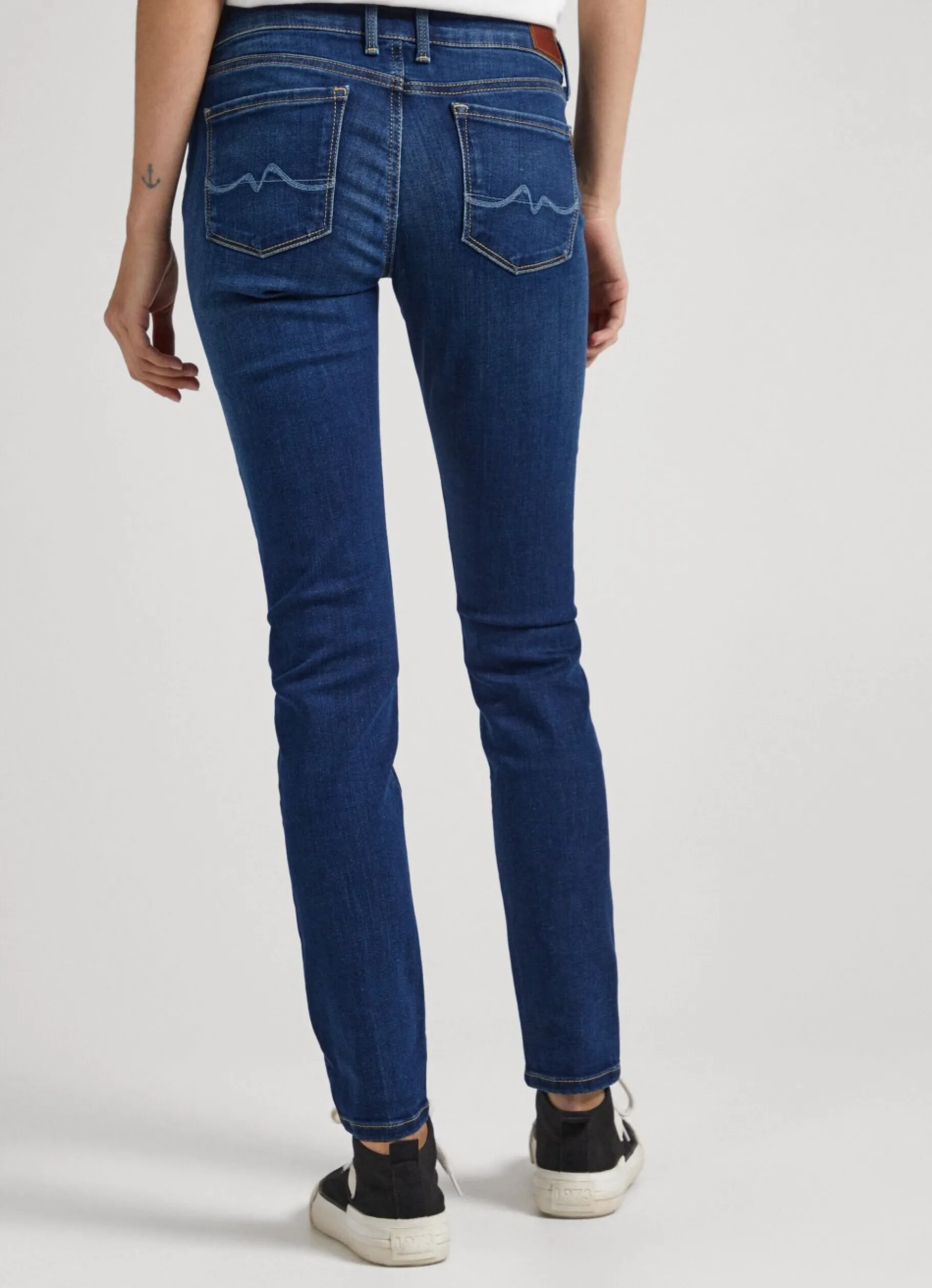 Women Pepe Jeans Soho Mid-Rise Skinny Jeans