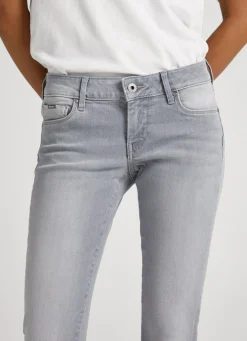 Women Pepe Jeans Soho Skinny Fit Mid-Rise Jeans