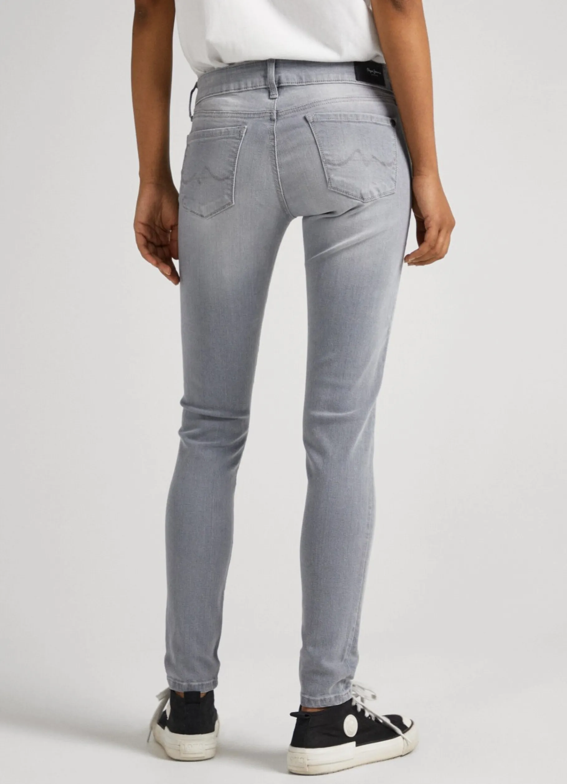 Women Pepe Jeans Soho Skinny Fit Mid-Rise Jeans