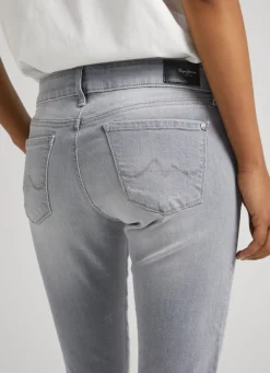 Women Pepe Jeans Soho Skinny Fit Mid-Rise Jeans