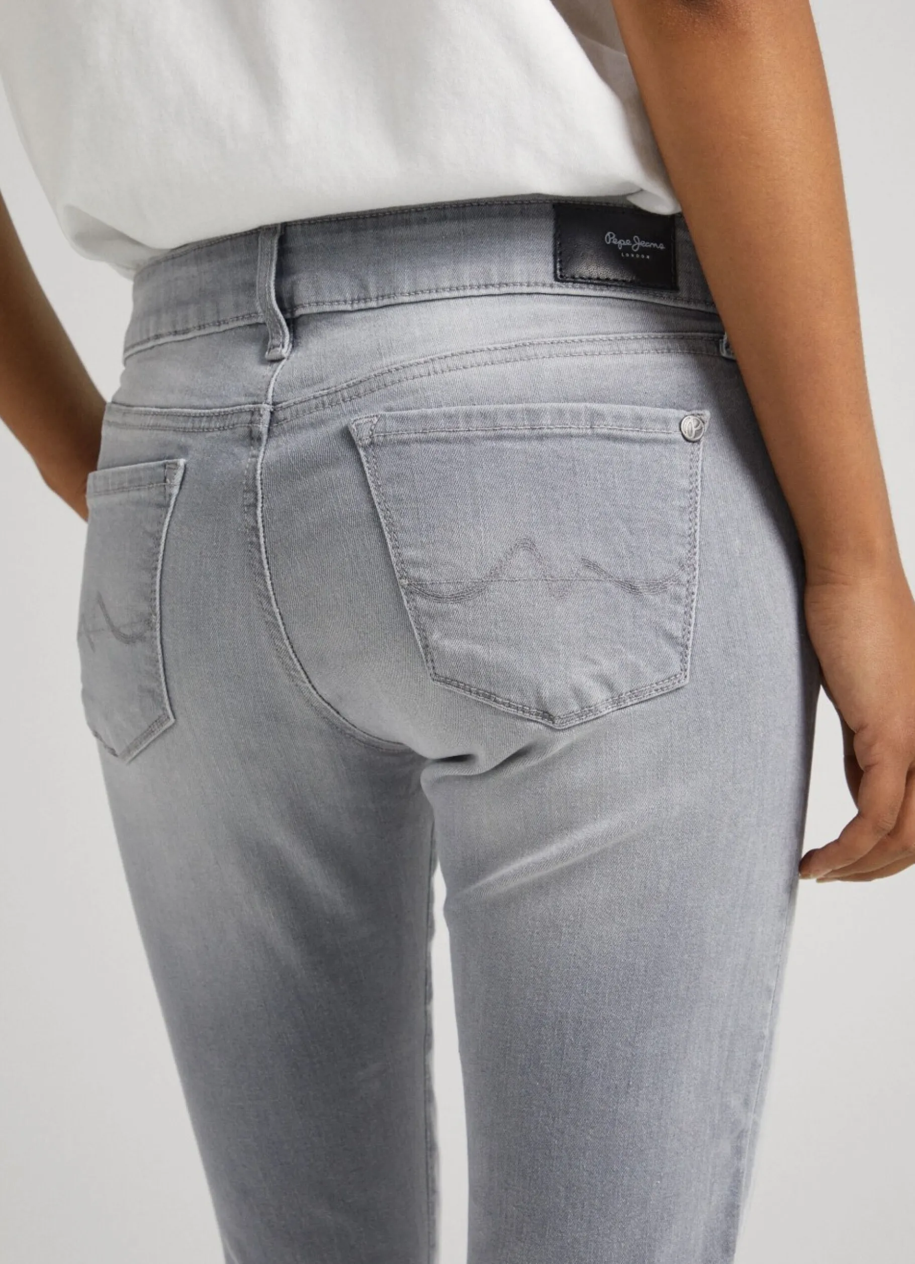 Women Pepe Jeans Soho Skinny Fit Mid-Rise Jeans