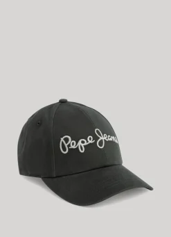 Girl Pepe Jeans Solid Colour Cap With Embroidered Logo