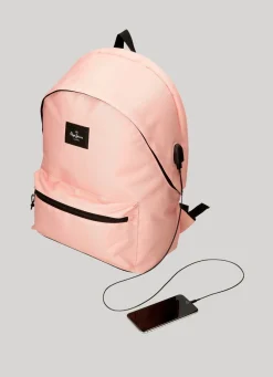 Women Pepe Jeans Solid Colour School Backpack