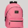 Women Pepe Jeans Solid Colour School Backpack
