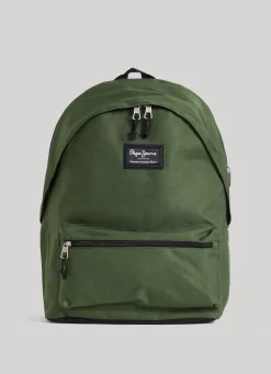 Men Pepe Jeans Solid Colour School Backpack