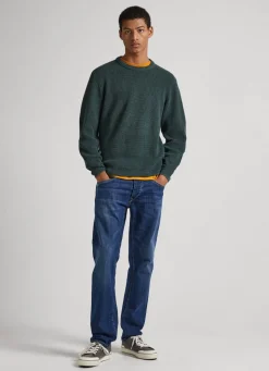 Men Pepe Jeans Spike Fit Mid-Rise Jeans