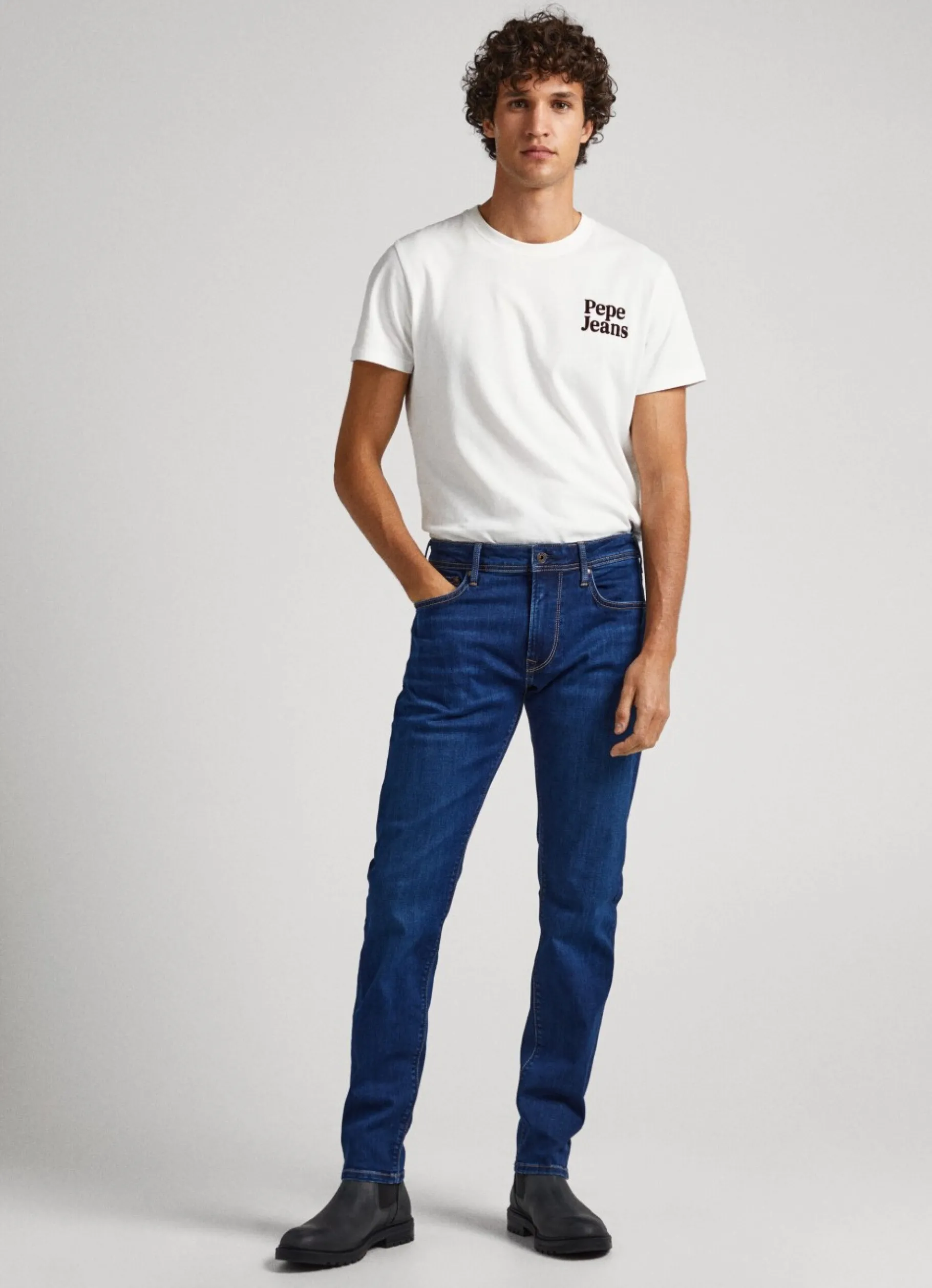 Men Pepe Jeans Stanley Fit Mid-Rise Jeans