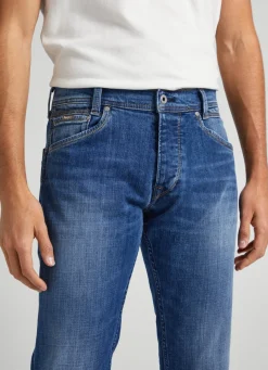 Men Pepe Jeans Stanley Fit Mid-Rise Jeans