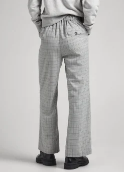 Women Pepe Jeans Straight Checked Trousers
