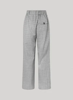 Women Pepe Jeans Straight Checked Trousers
