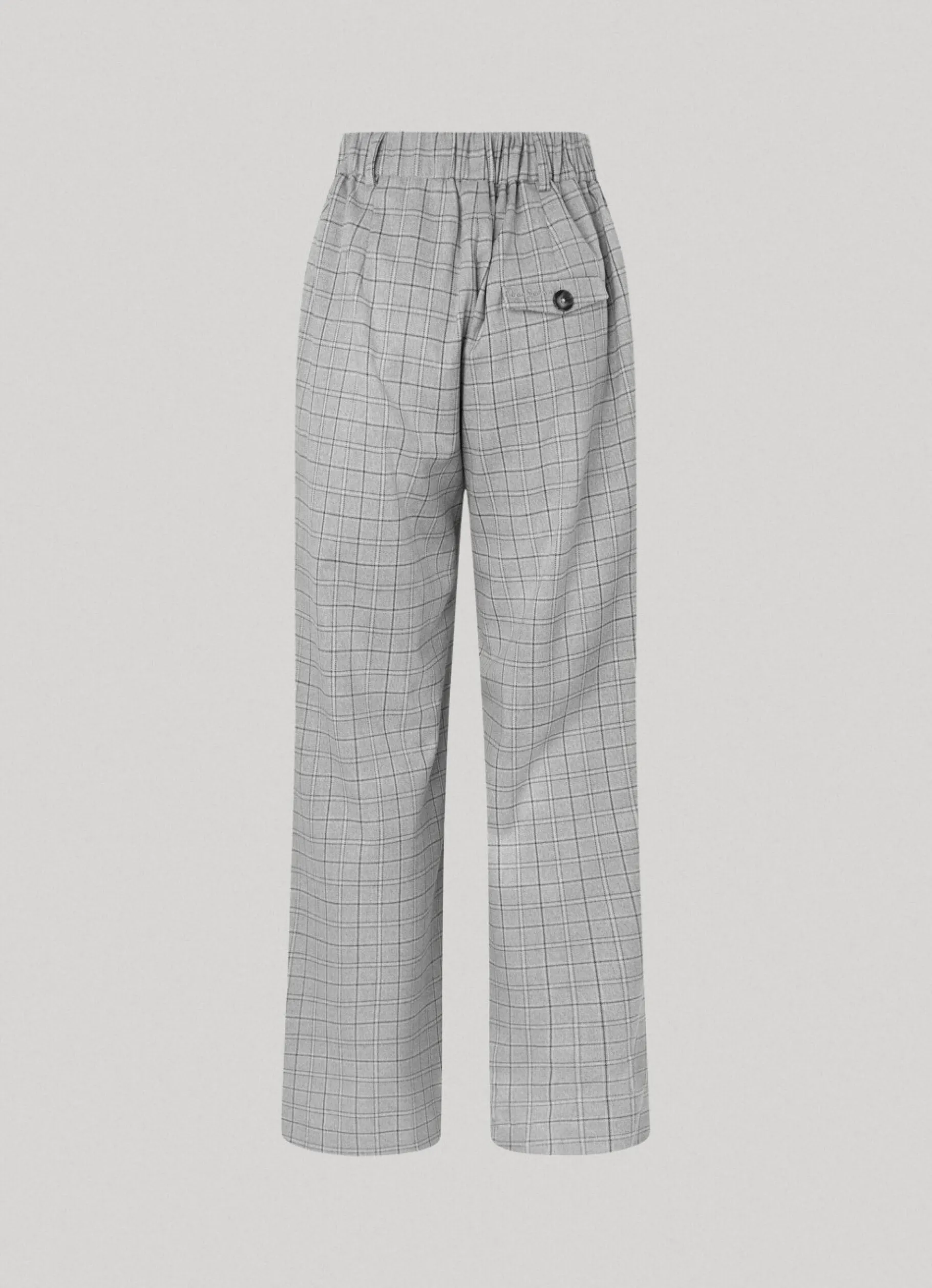 Women Pepe Jeans Straight Checked Trousers