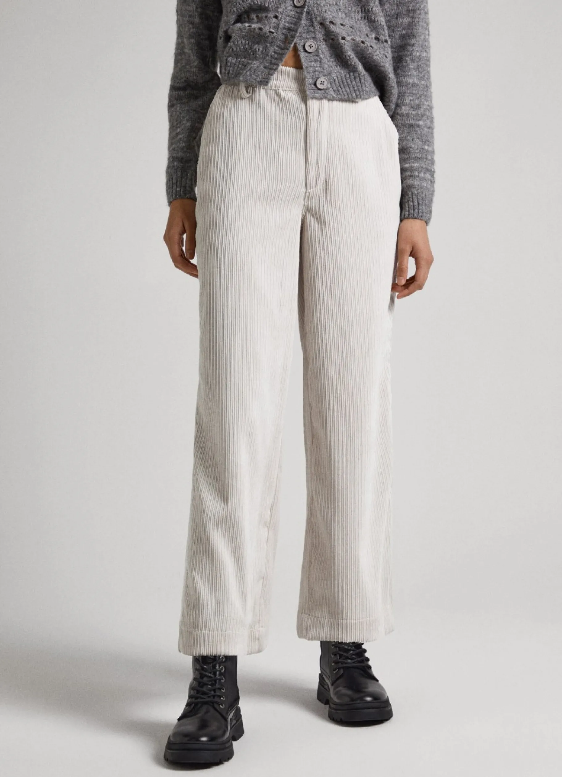 Women Pepe Jeans Straight Corduroy Trousers