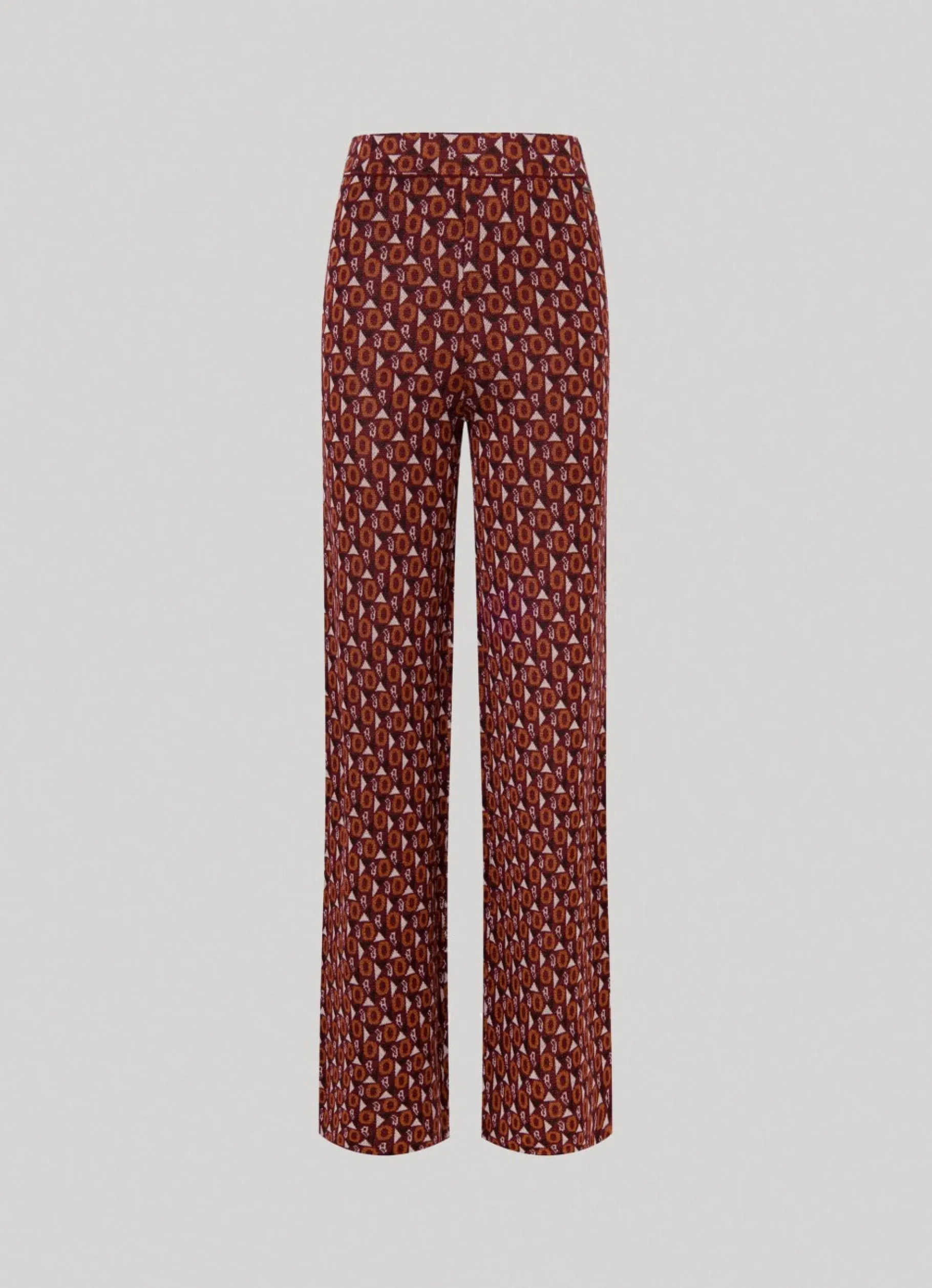 Women Pepe Jeans Straight Jacquard Trousers