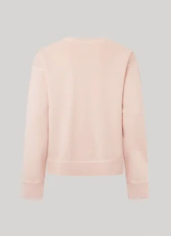 Women Pepe Jeans Strass Logo Cotton Sweatshirt