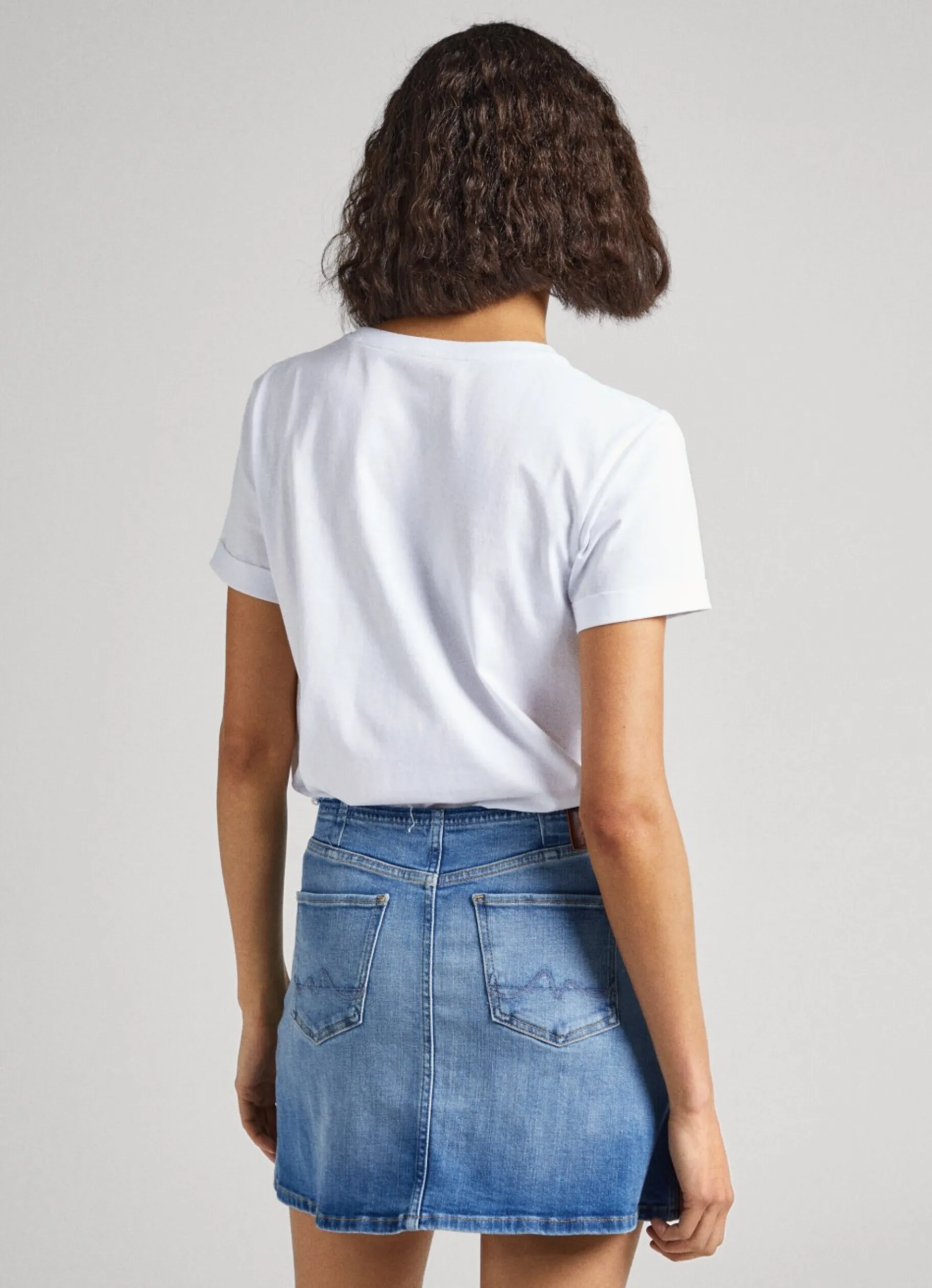 Women Pepe Jeans Strass Logo T-Shirt