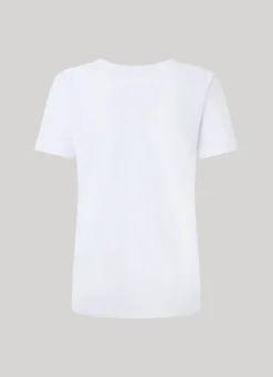 Women Pepe Jeans Strass Logo T-Shirt
